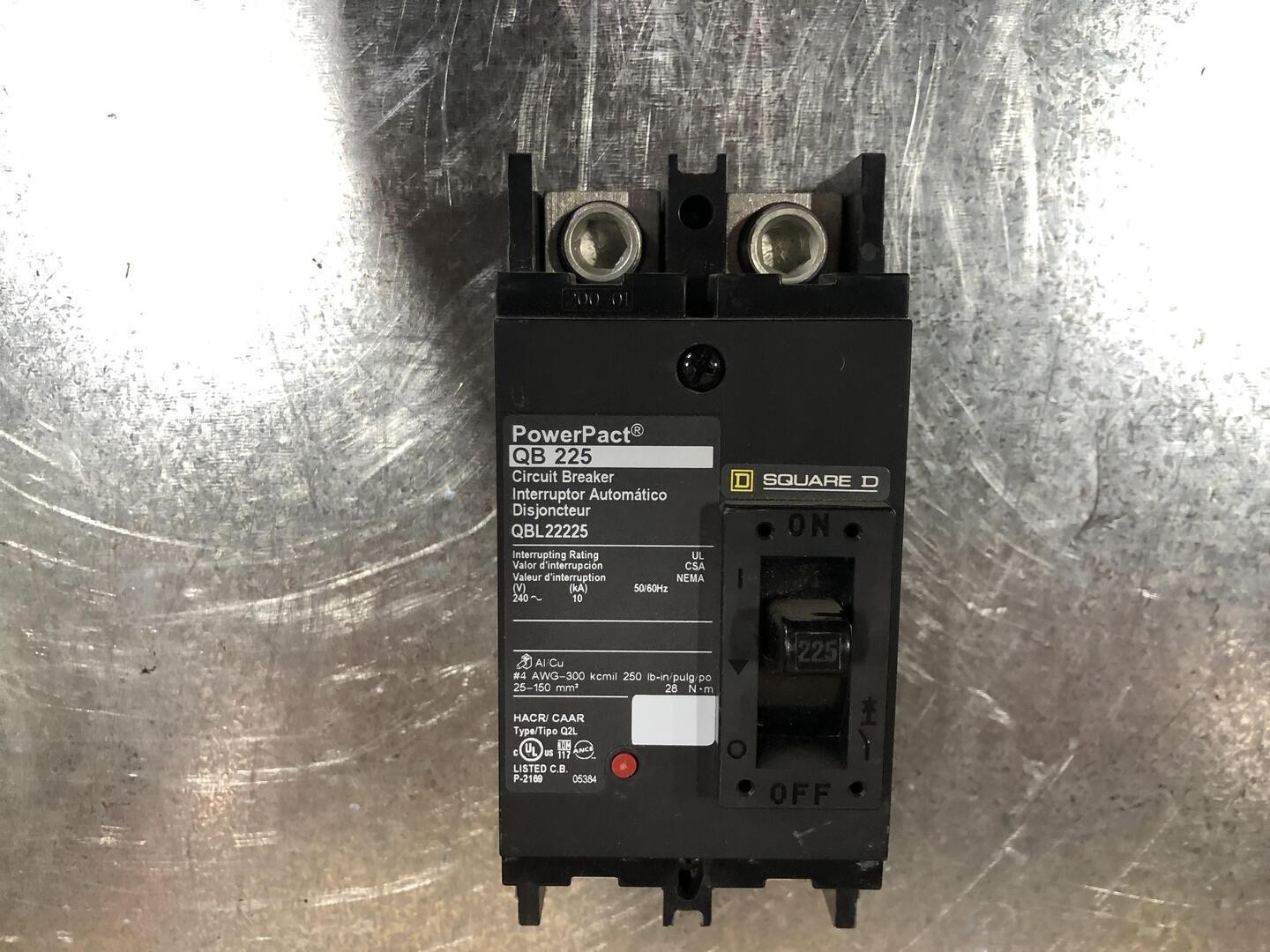 SQUARE D QBL22225 225 Amp, 2 Pole, 240 volts Circuit Breaker