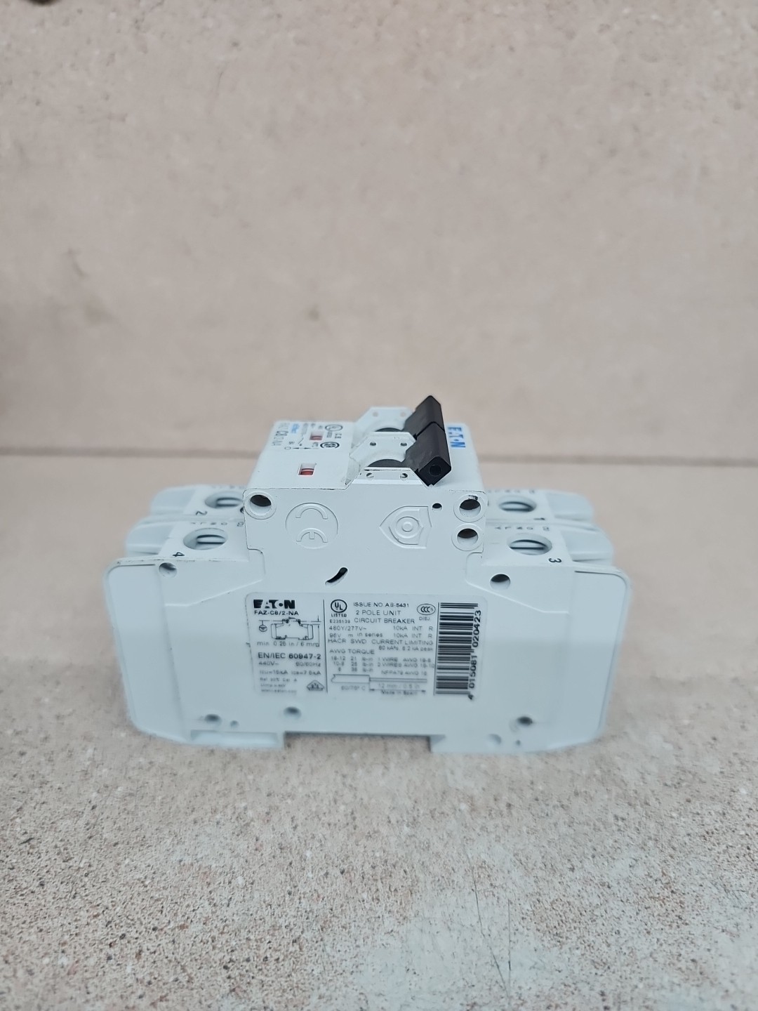 Eaton FAZ-C8/2-NA Iec Miniature Circuit Breaker 8A 2 Pole