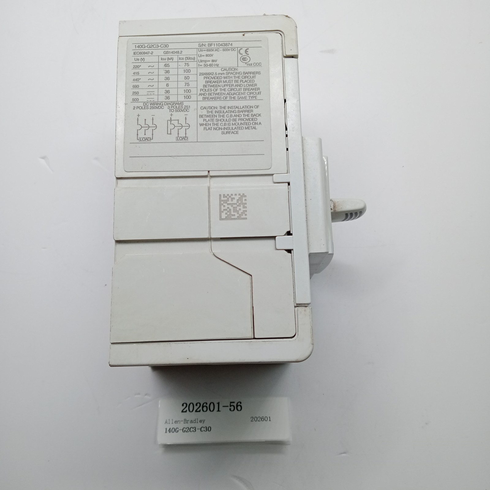 Allen-Bradley 140G-G2C3-C30 Circuit Breaker