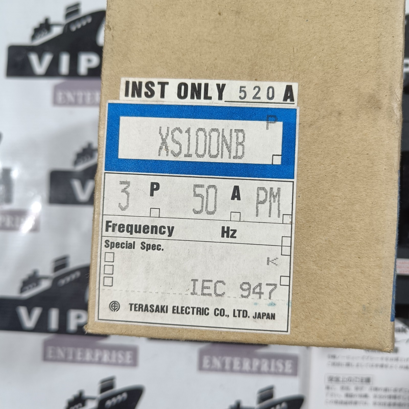TERASAKI XS100NB CIRCUIT BREAKER 50A FREE FAST SHIPPING