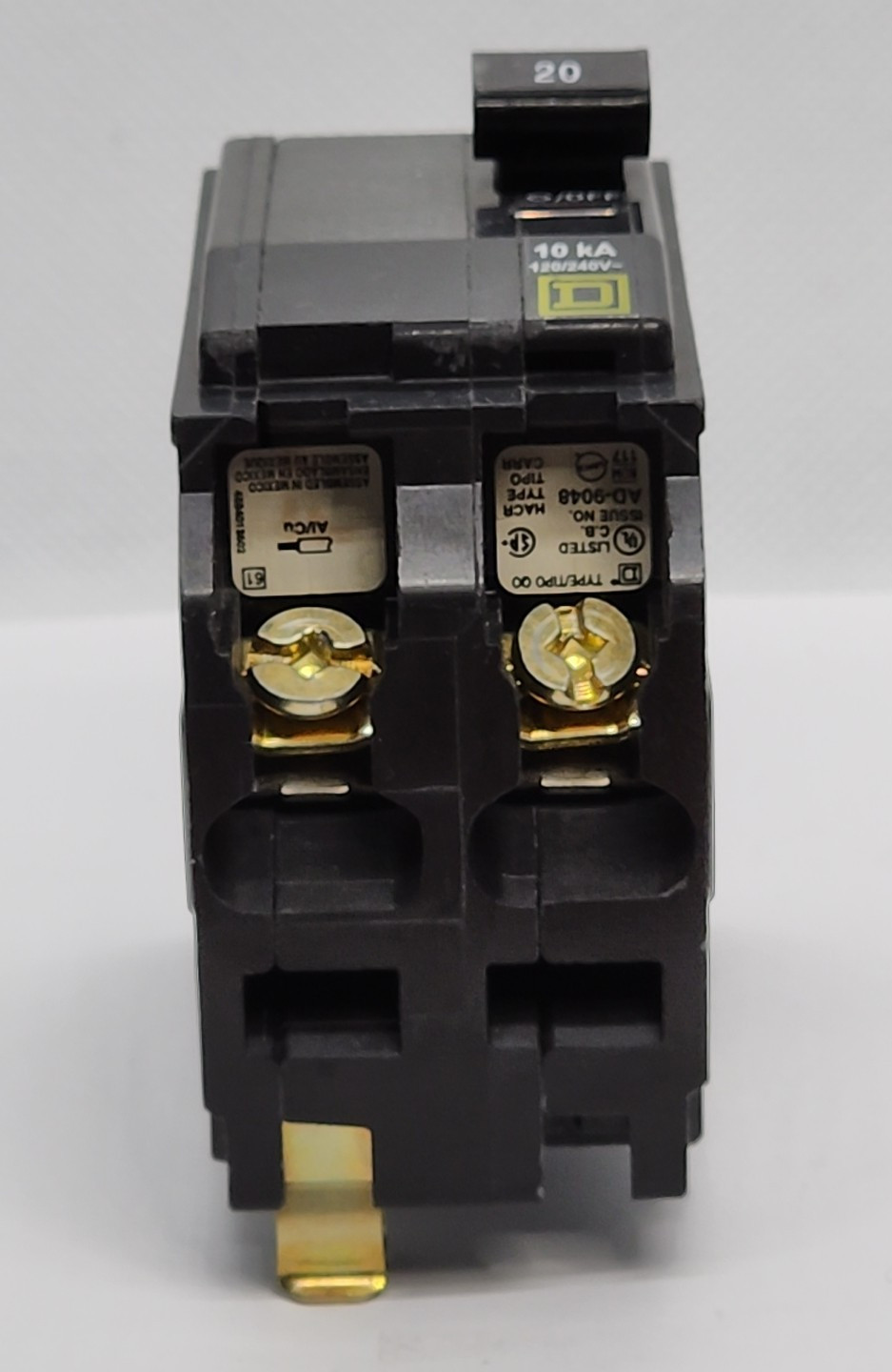 SQUARE D QO220 2POLES 20A, 120/240V CIRCUIT BREAKER [MG5-3]