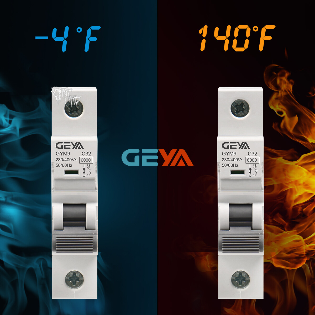 GEYA ACMCB 6kA Circuit Breaker 2P 6/10/16/25/32/40/50/63/80/100/125A Safe Switch