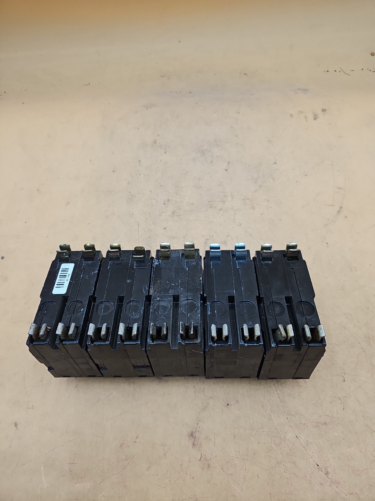 LOT OF 5 Square D QO240 2 Pole 40 Amp Type QO Plug On Circuit Breakers
