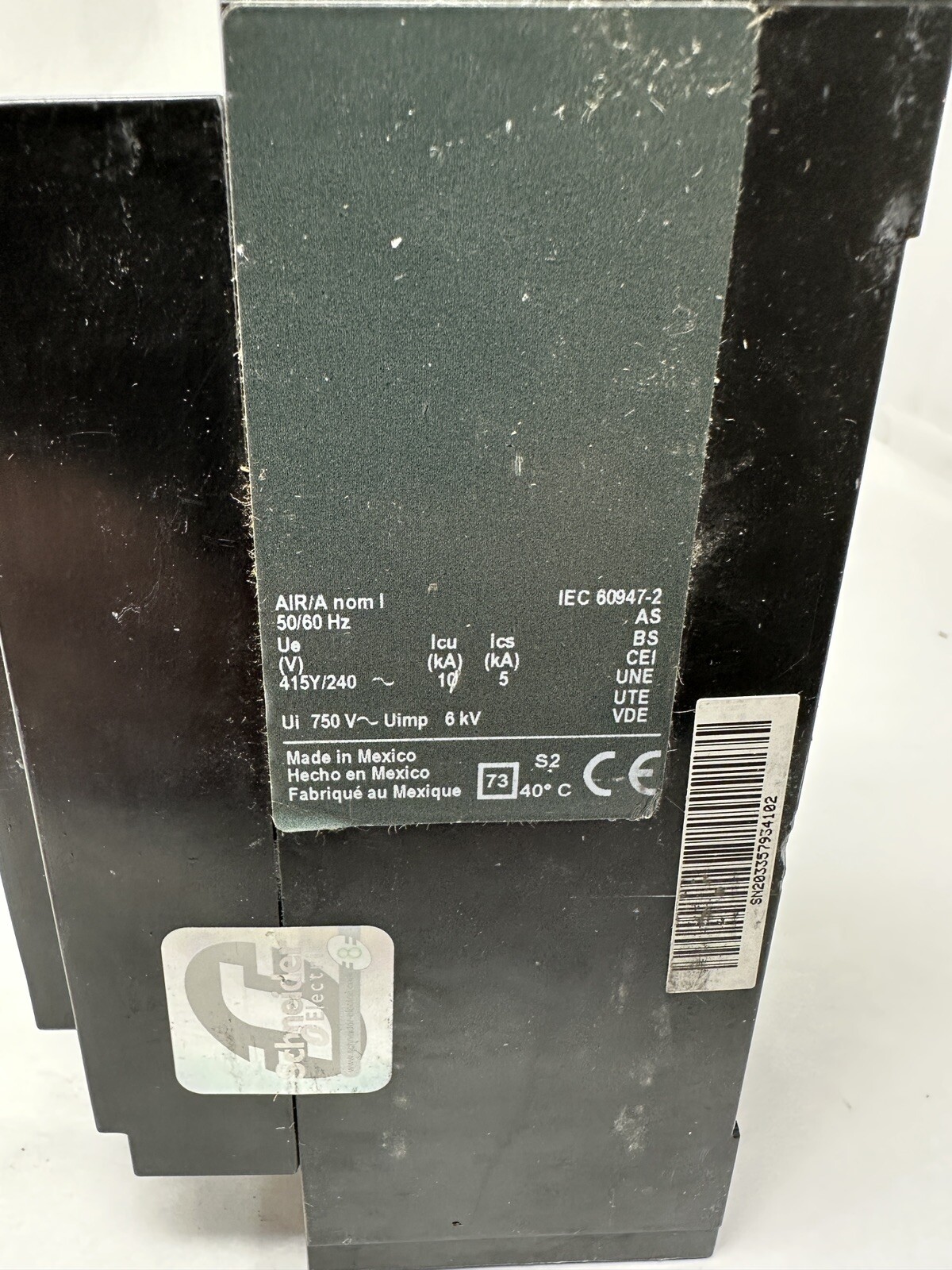 Square D PowerPact QB200 200A 2 Pole AC Circuit Breaker QBL22200LU USED