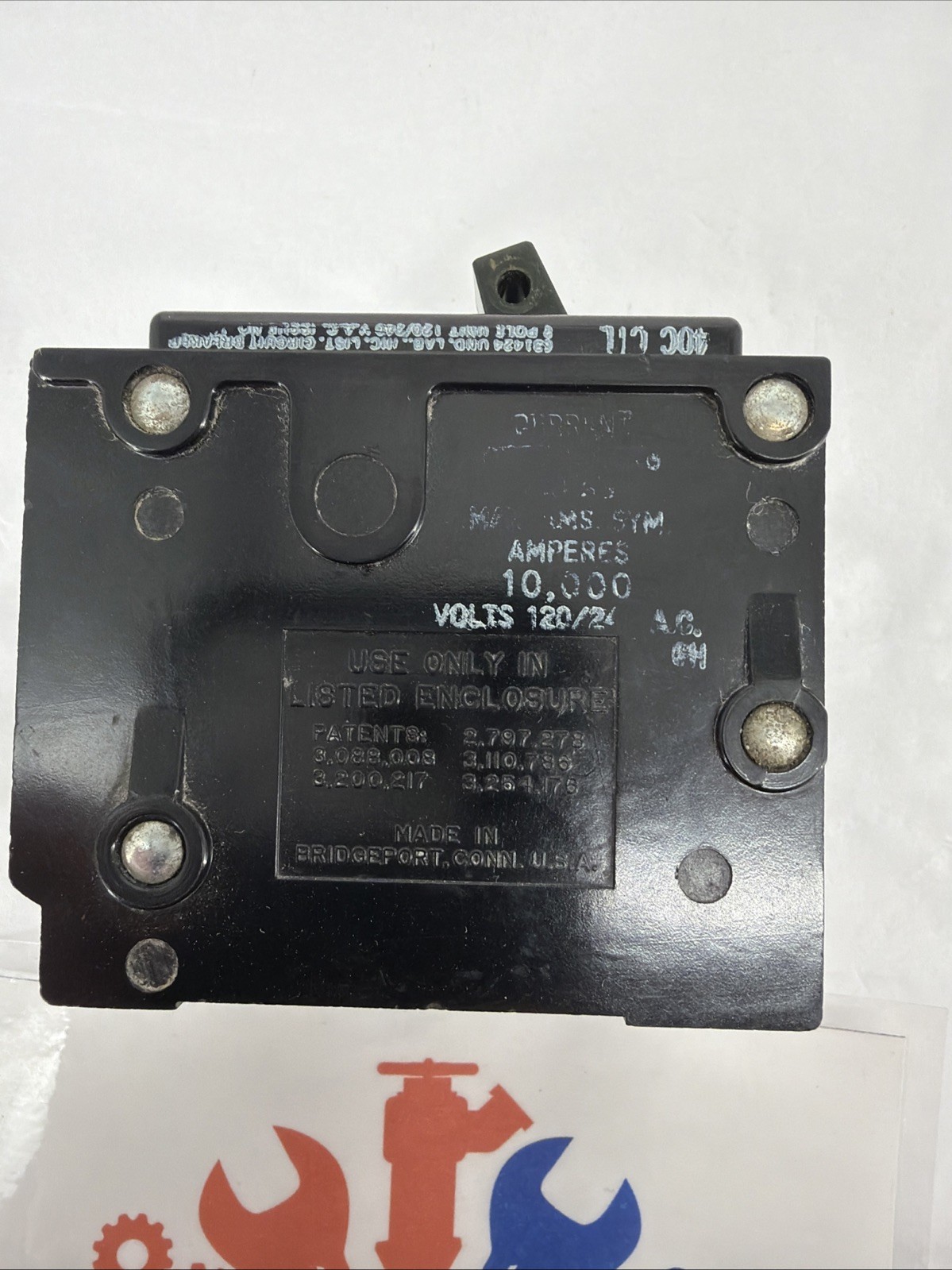 Bryant BR2125 Circuit Breaker, 125 Amp, 2 Pole, 120/240V, Type BBR