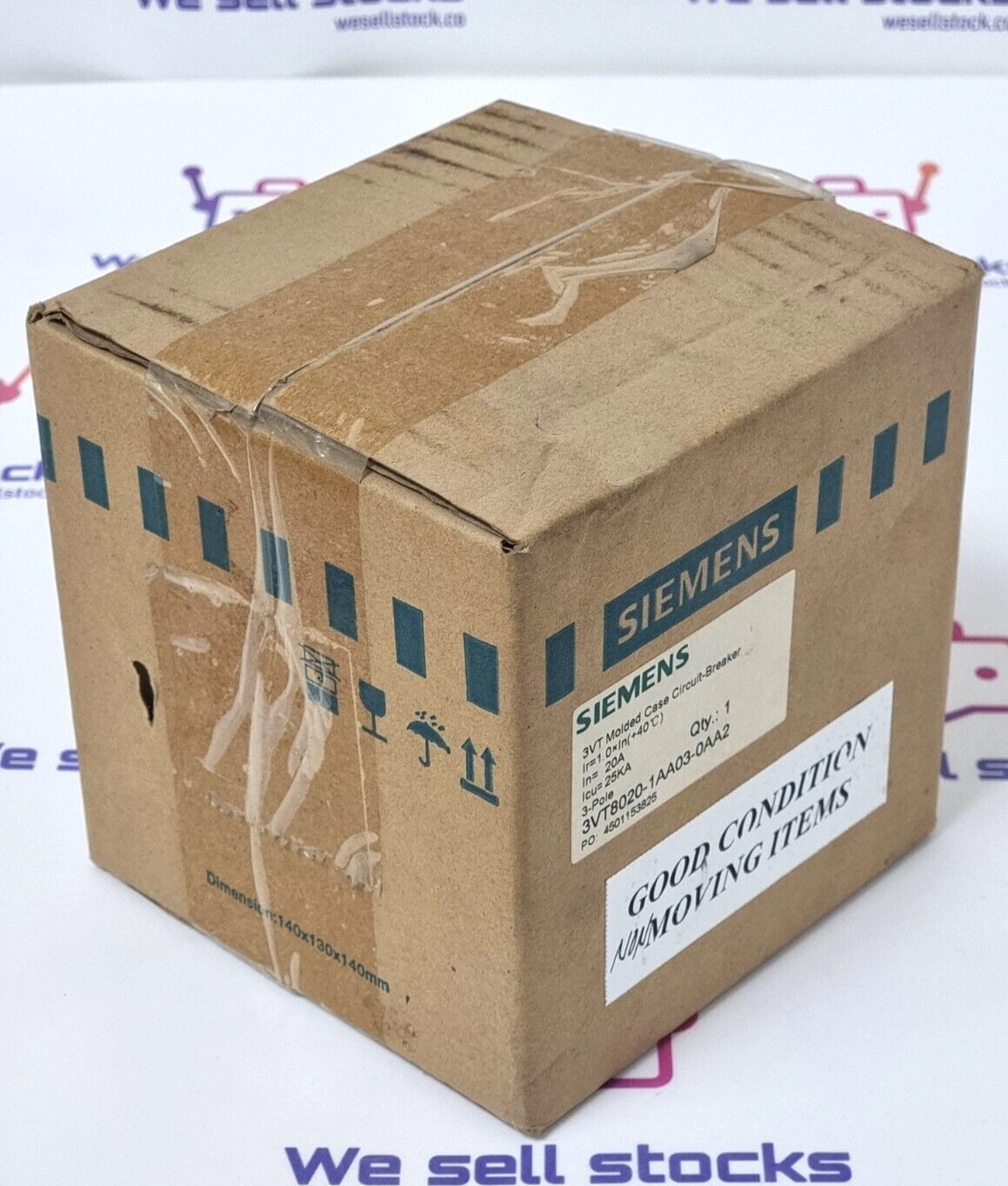 SIEMENS 3VT8020-1AA03-0AA2 Circuit Breaker 20A