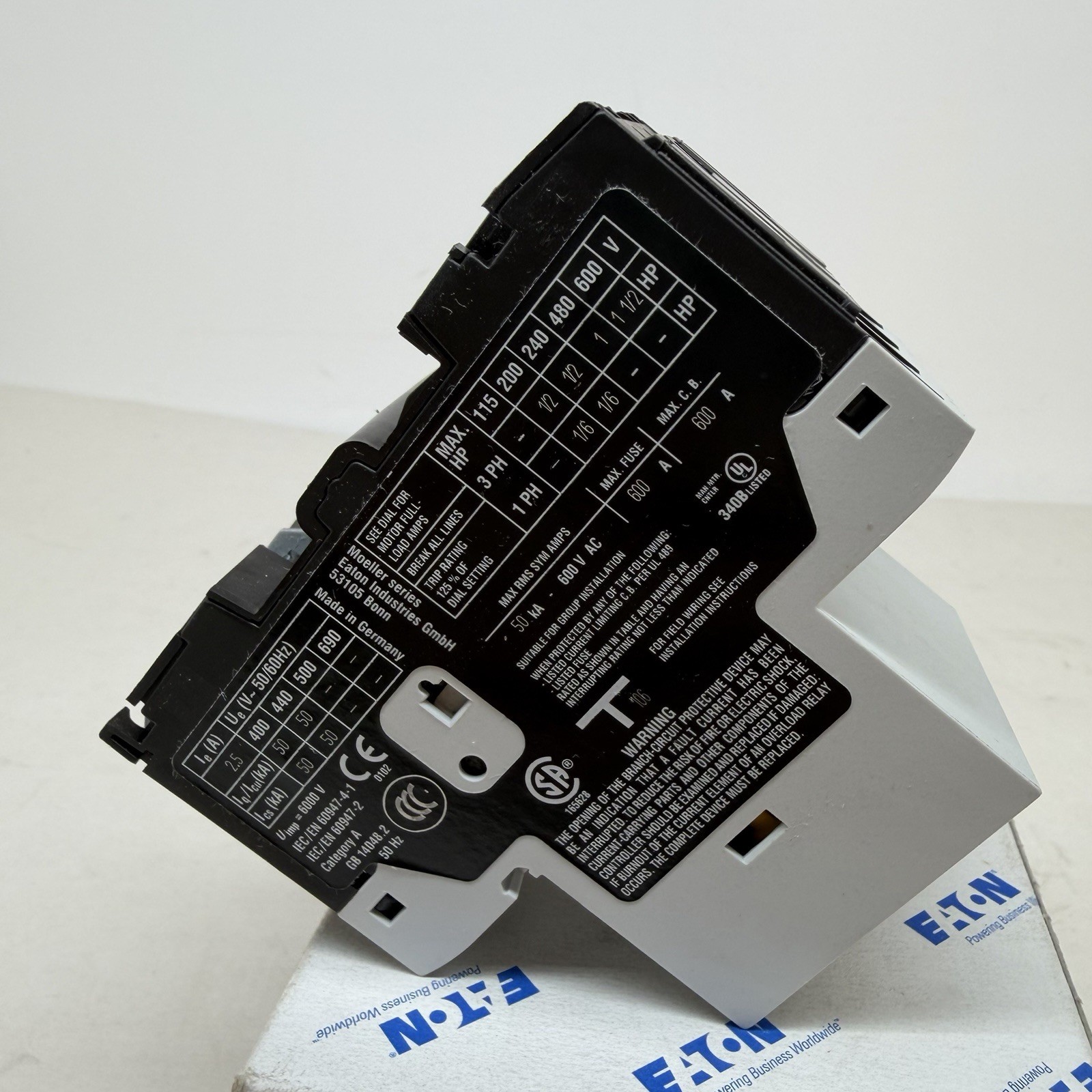 Eaton GENUINE PKZM01-2,5 Motor Protection Circuit Breaker XTPB2P5BC1