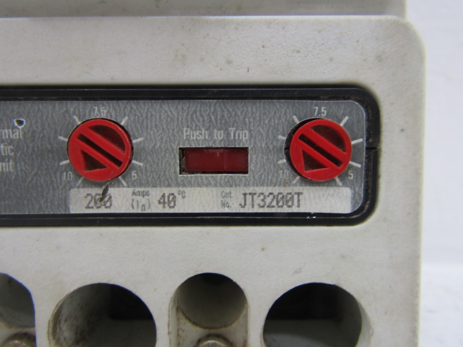 Westinghouse JDB3200W 200 Amp 600V 3-Pole Circuit Breaker with 200A JT3200T Trip