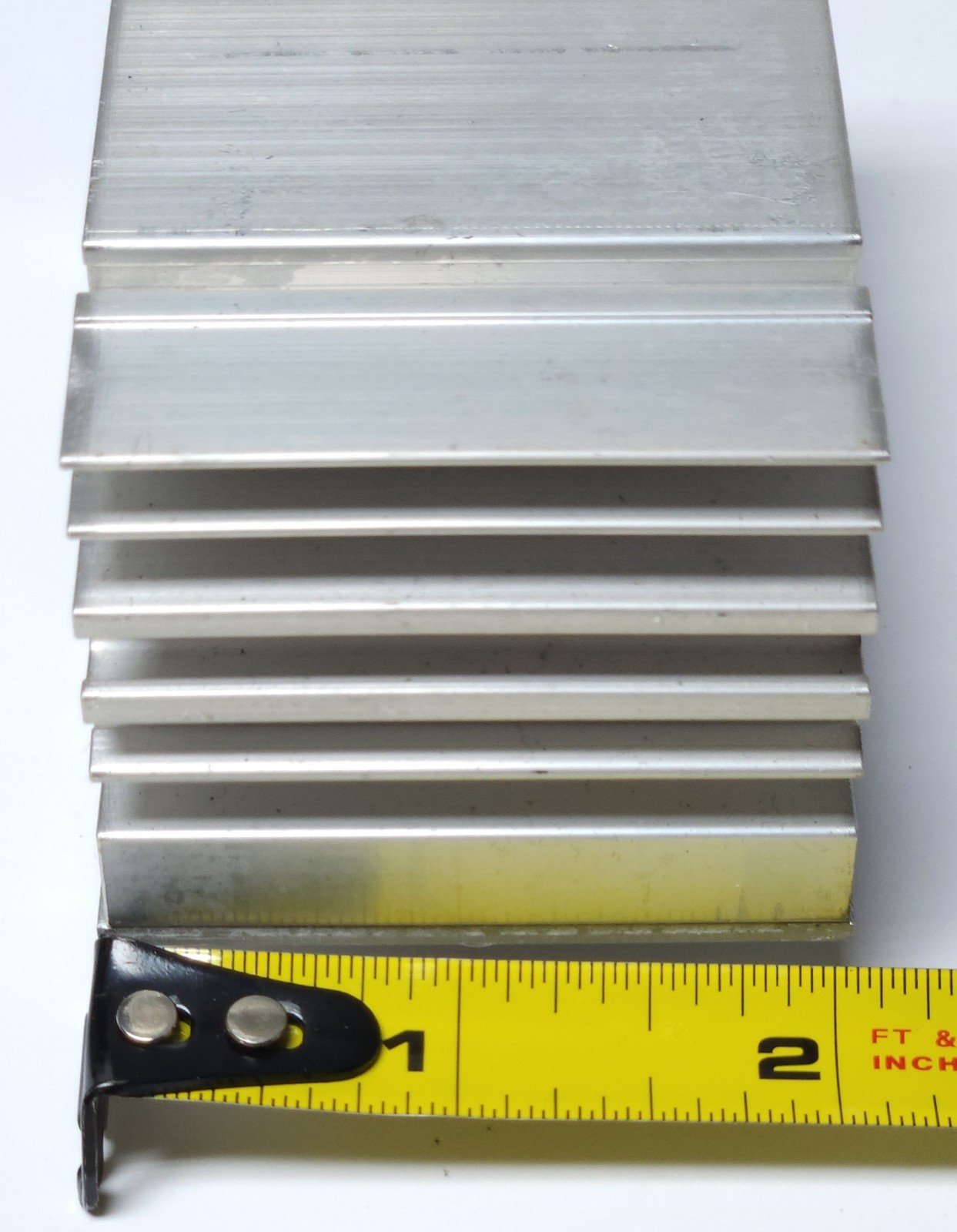 DIN RAIL MOUNTABLE ALUMINUM Heat Sink AL 2″ x 3 1/4″ x 1 5/8″ Thick Heatsink