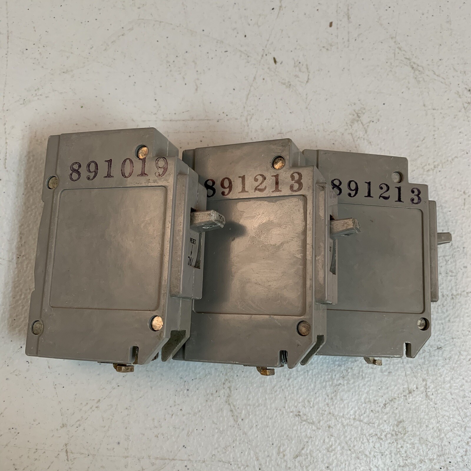 Lot Of 3 Westinghouse Type ALB-1 Single Pole 125 VAC & DC 15 Amp Breakers