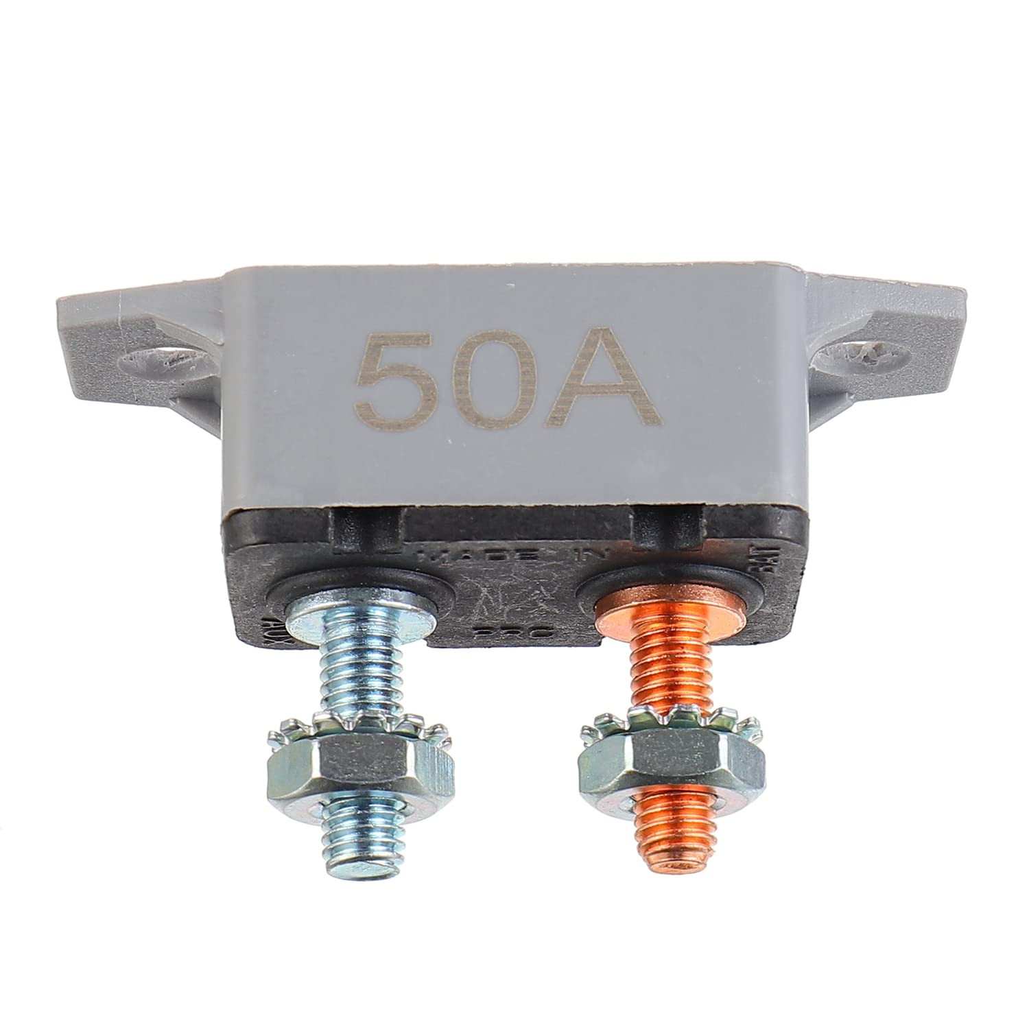 50A 12V-24V Automatic Reset Circuit Breaker with Cover Stud Bolt for Battery Cha