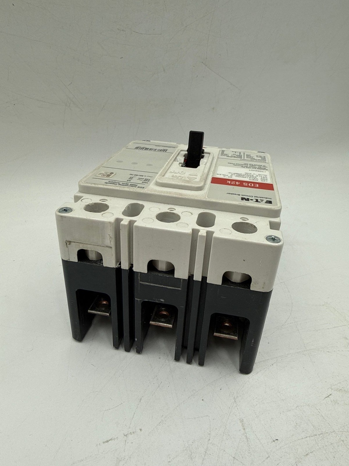 Eaton EDS3125BP10 Circuit Breaker 125A 3P 240V 3PH EDS 42k 125 Amp 3 Pole