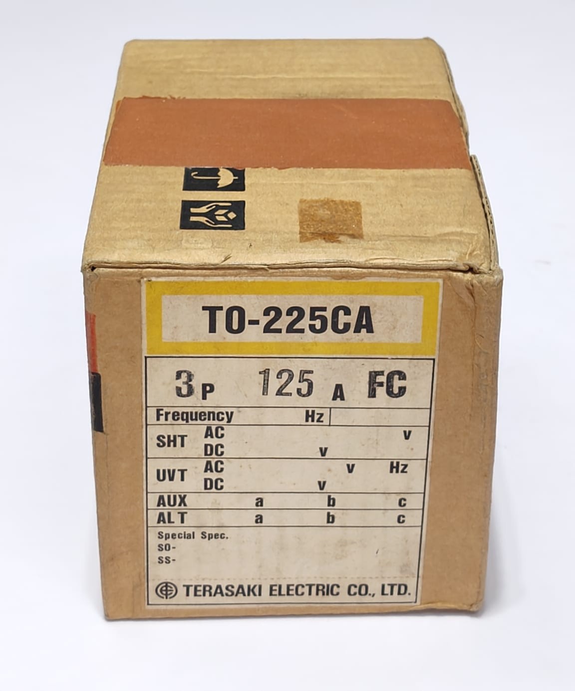 NEW BOX TERASAKI T0-225CA 3 Pole 125 AMP Circuit Breaker AC500V DC250V TO-225CA