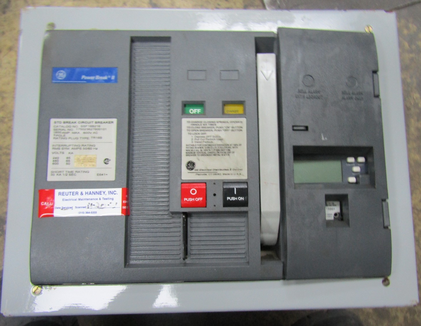 😍GE GENERAL ELECTRIC INSULATED CASE 1600A CIRCUIT BREAKER 600V 3P SSF16B216