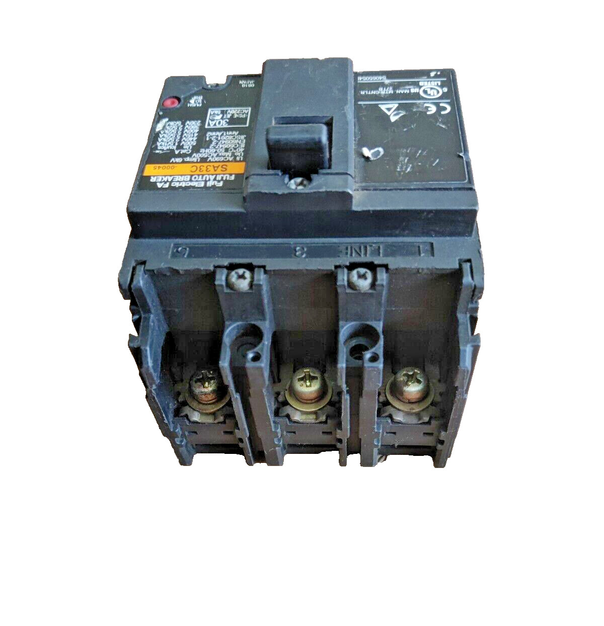 FUJI ELECTRIC FA FUJIAUTO BREAKER SA33C 30A TESTED OK FREE & FAST SHIPPING FEDEX