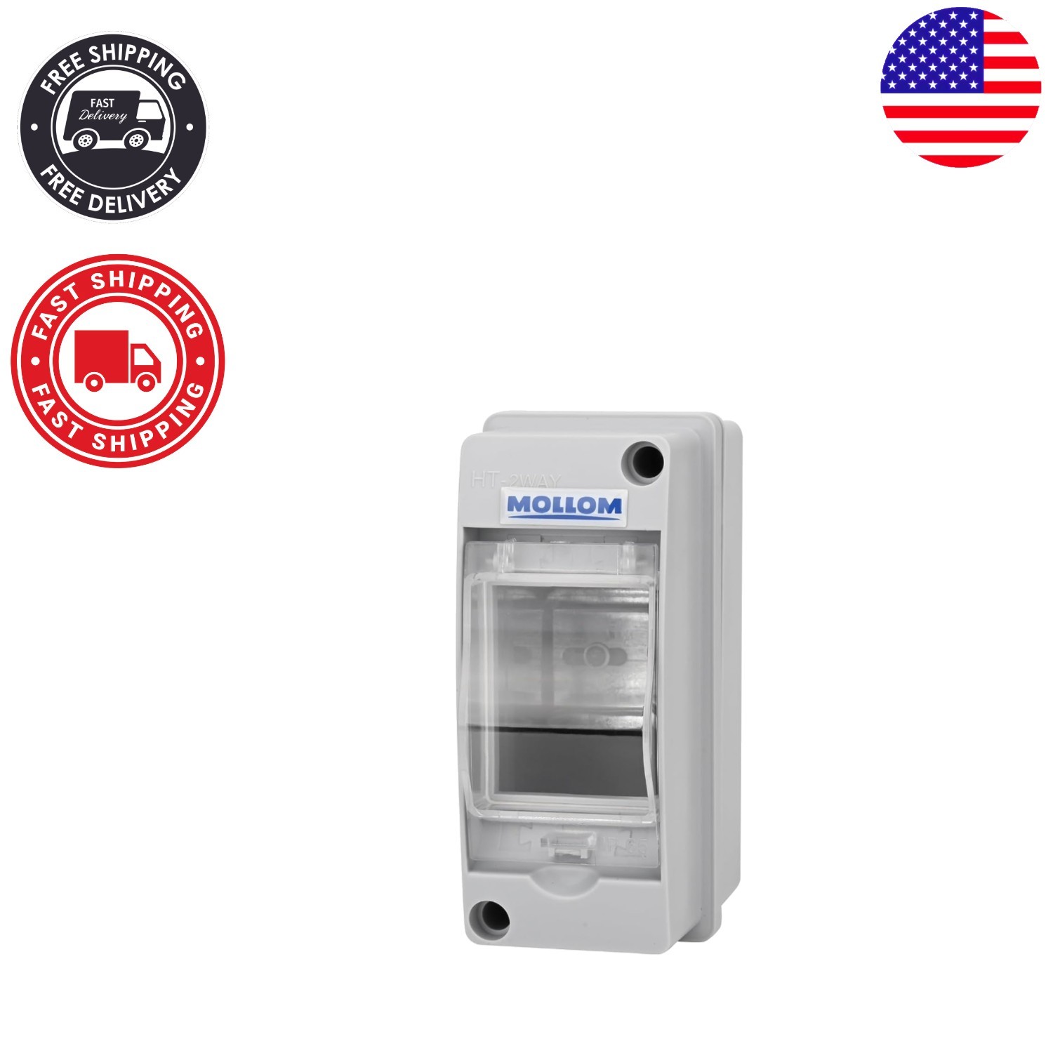 2-Way Waterproof Circuit Breaker Box | Protection for Indoor & Outdoor