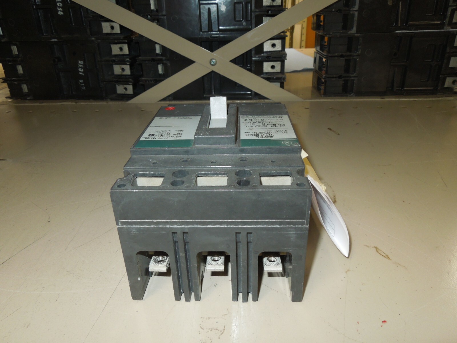 GE TED134080 Circuit Breaker 80A 3P 480V AC 250V DC Tested Used