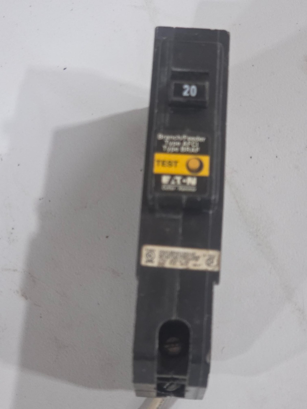EATON Cutler-Hammer Type Braf 1 Pole 15 Amp 120v Afci Protected Circuit Breaker
