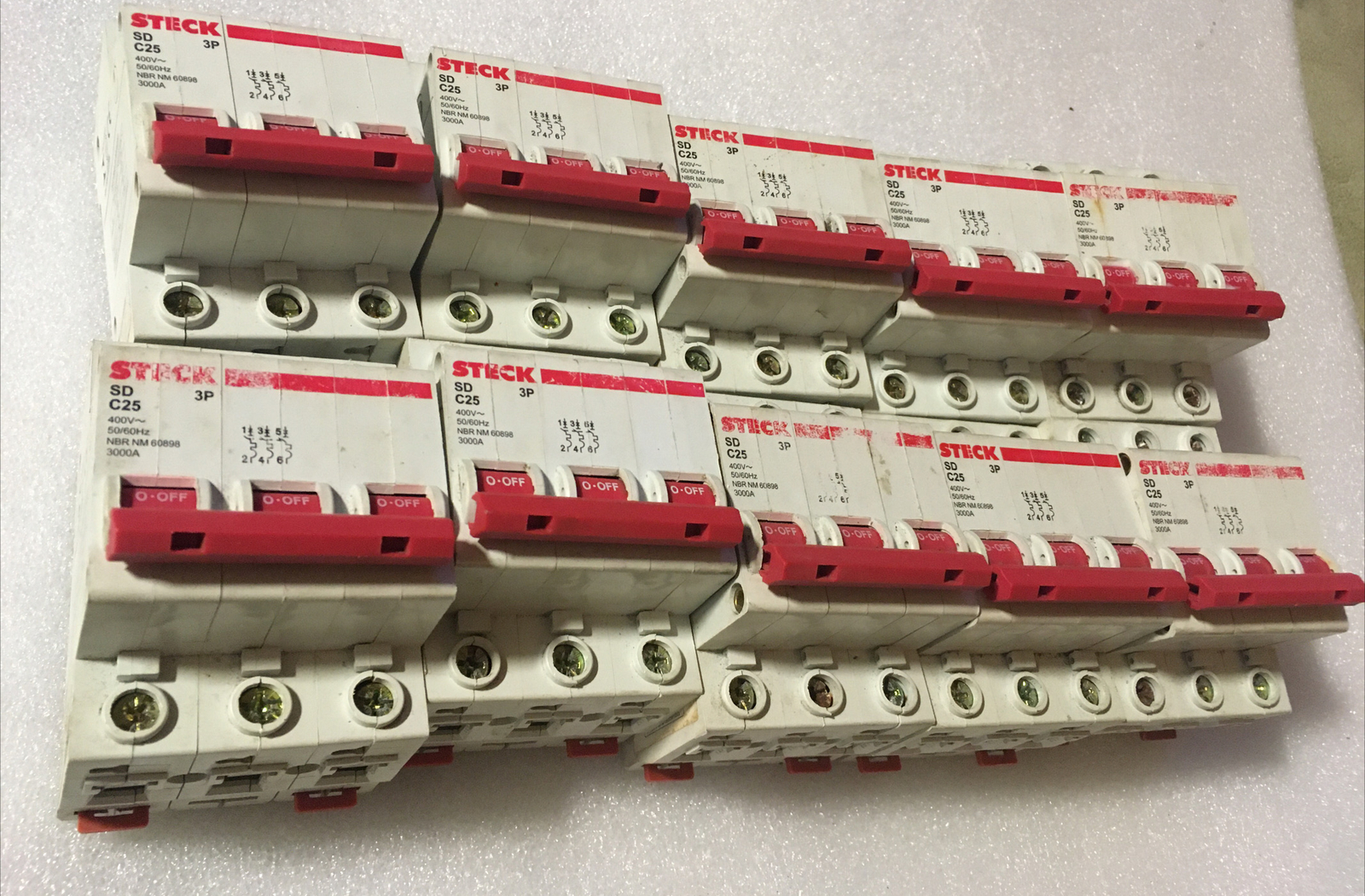 Steck Circuit Breaker Din 25a Tripolar SD Curve C C25 3 Poles STECK SD C25 3P