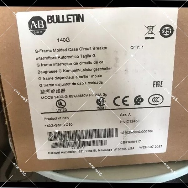 New Original AB 140G-G6C3-C80 Circuit Breaker 80A 3-Pole 480V Free Ship