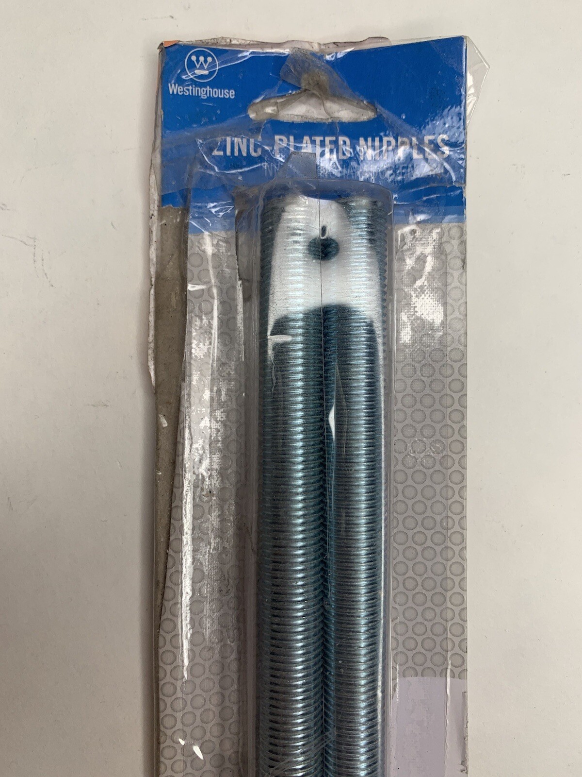 WESTINGHOUSE-7061300 – 2 Steel Nipples Zinc-Plated 6 inches long, Threaded 1/4-I