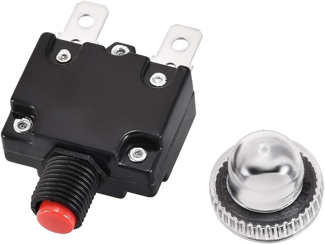Thermal Circuit Breakers 13A 125/250V AC 32V DC Push Button Reset Overload Prote