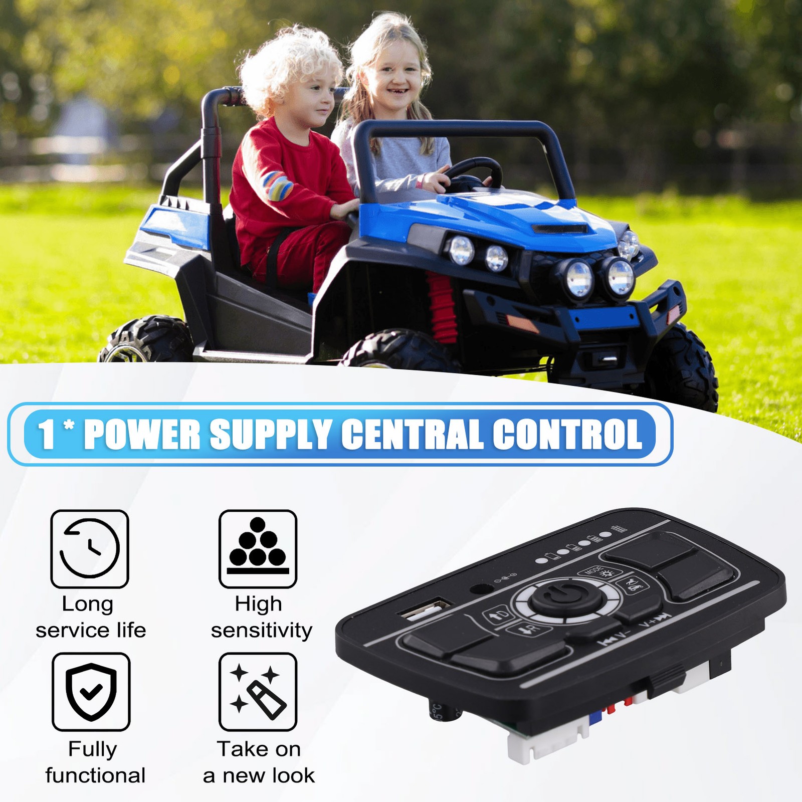 Children’S Electric Car Central Control Panel Multi Functional Bluetooth2488
