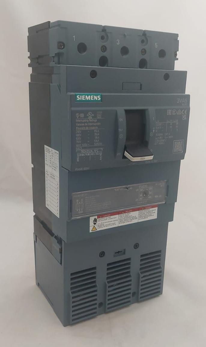 SIEMENS 3VA5340-5EC31-0AA0 Circuit Breaker 400A 3P 600V CLASS M 35kA@480V