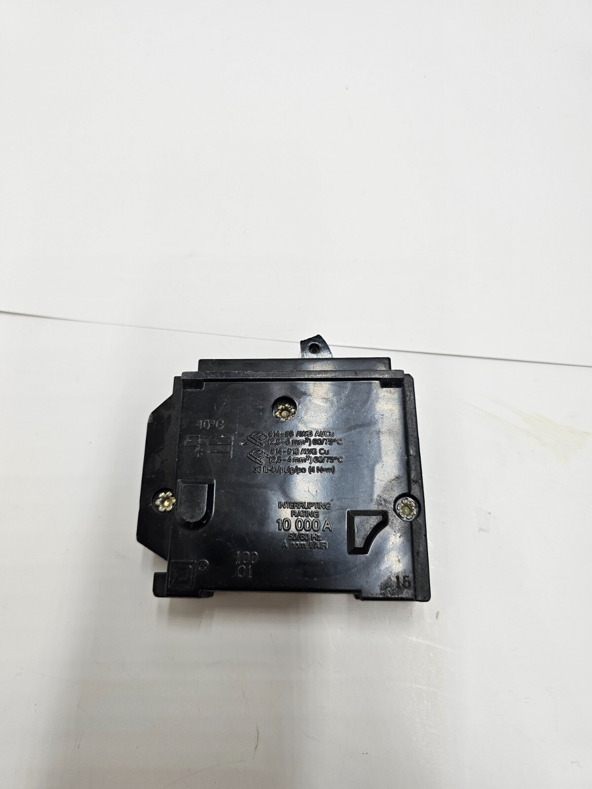 Square D HOM 10KA 120/240V 50/60 Hz Single Pole 15 Amp Circuit Breaker