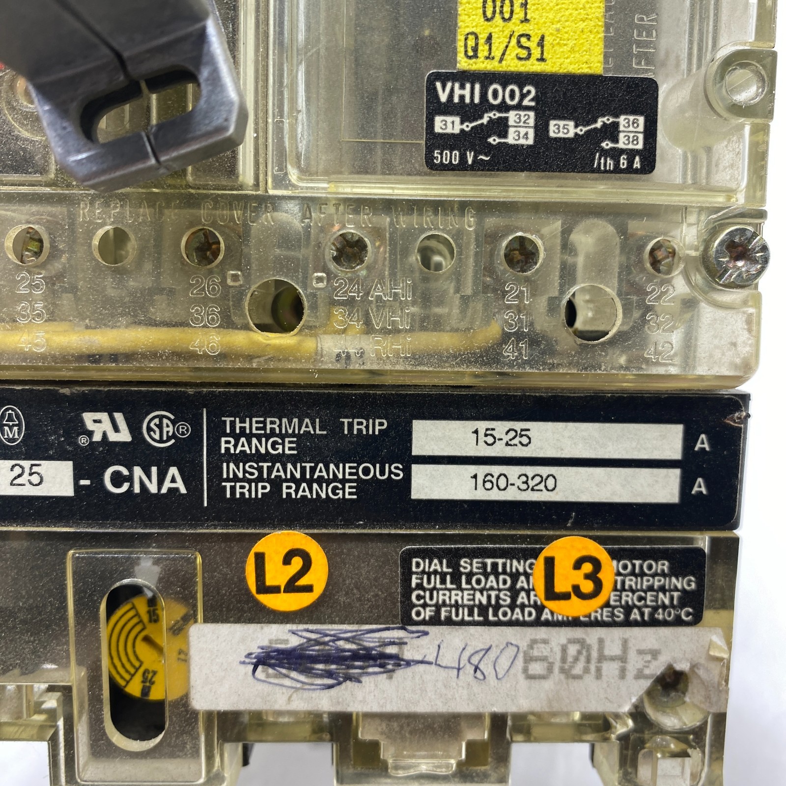 KLOCKNER MOELLER NZM 6 b-63 CIRCUIT BREAKER 3-POLE NZM6B-63 600VAC 60HP