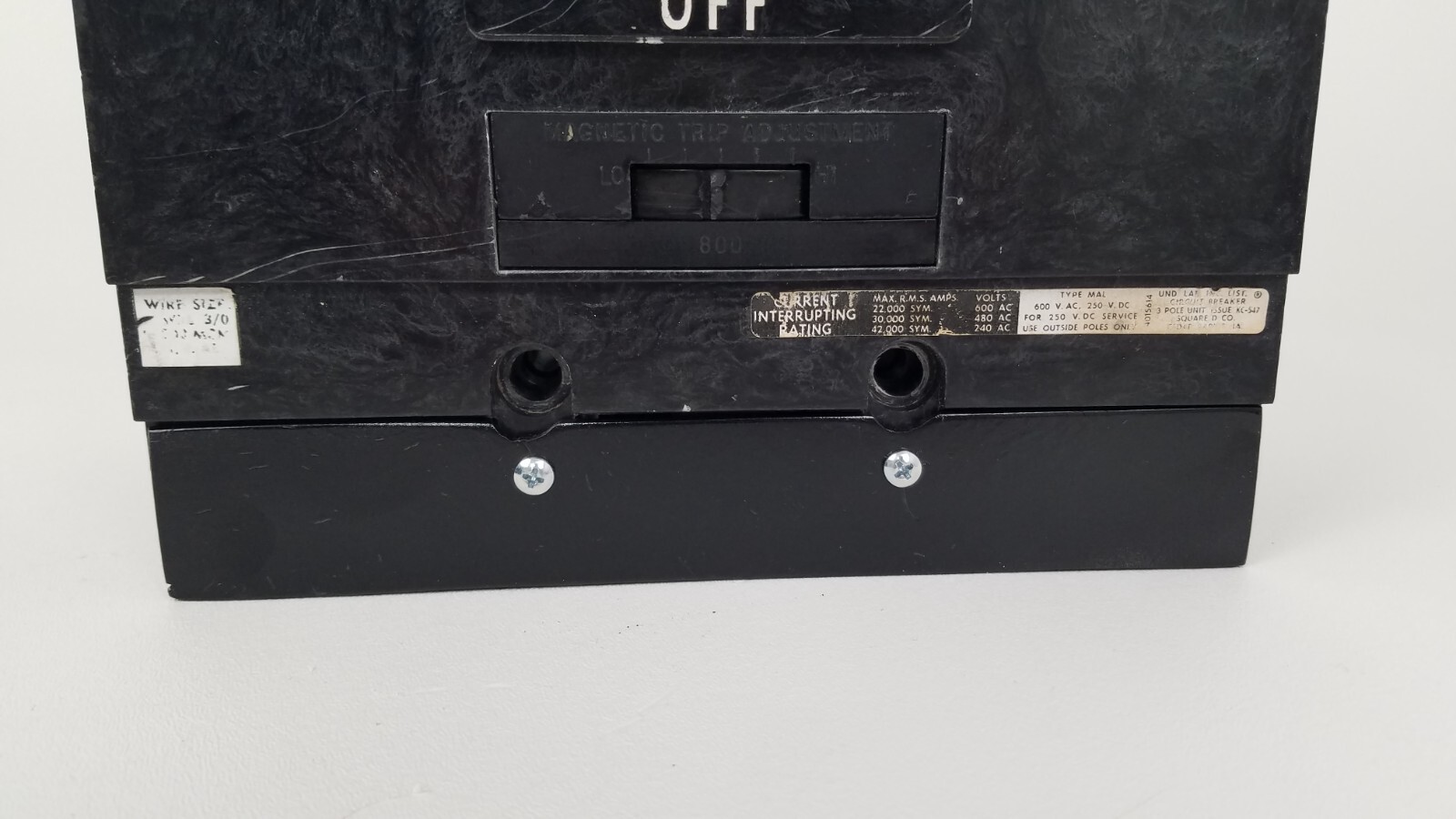 MAP36800 Square D MAP 800A With Lug Covers Circuit Breaker – Next Day Option