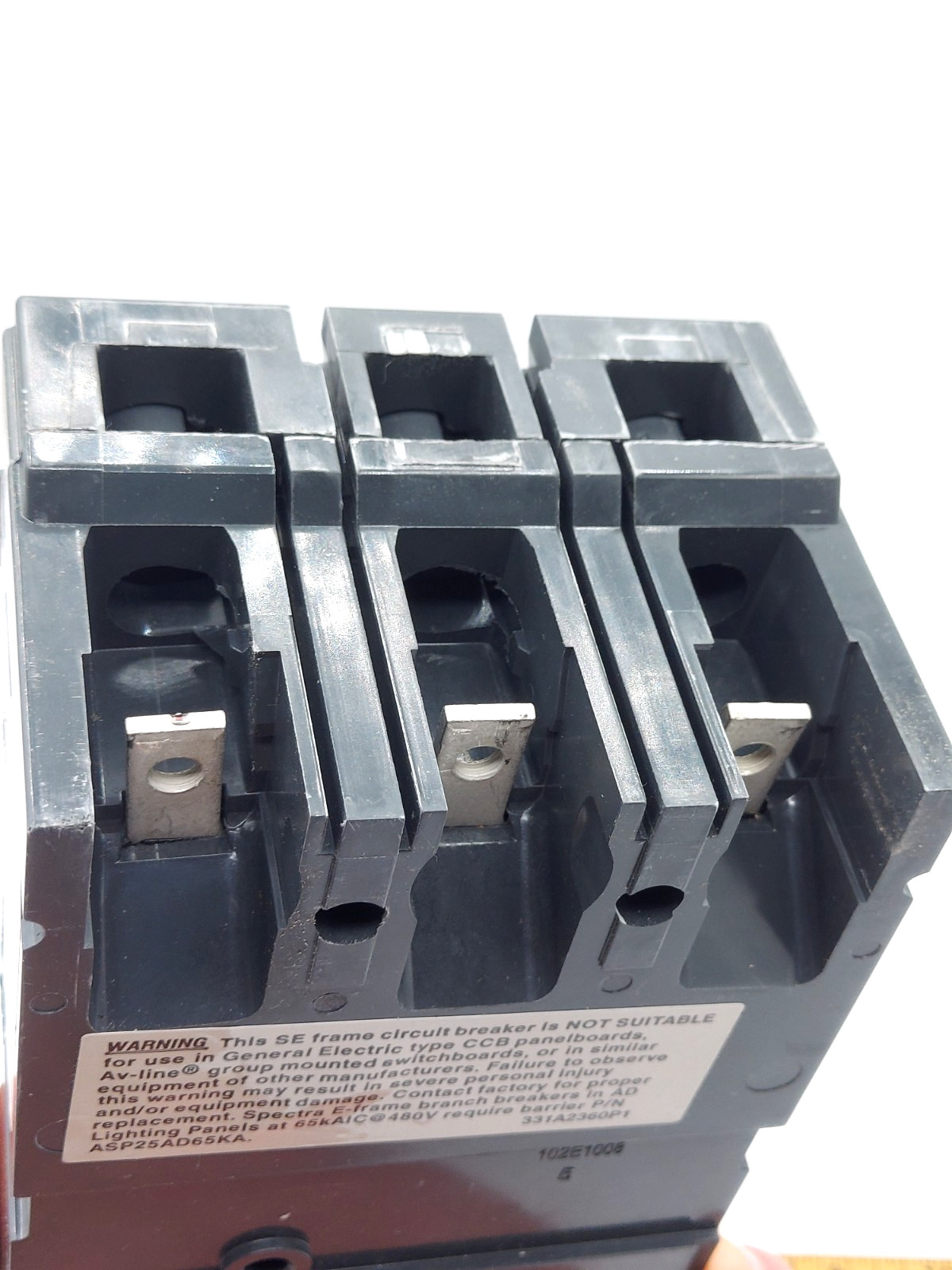 GE – SEHA36AT0100 – Spectra Rms Molded Case Circuit Breaker, 100A, 600V **NEW**