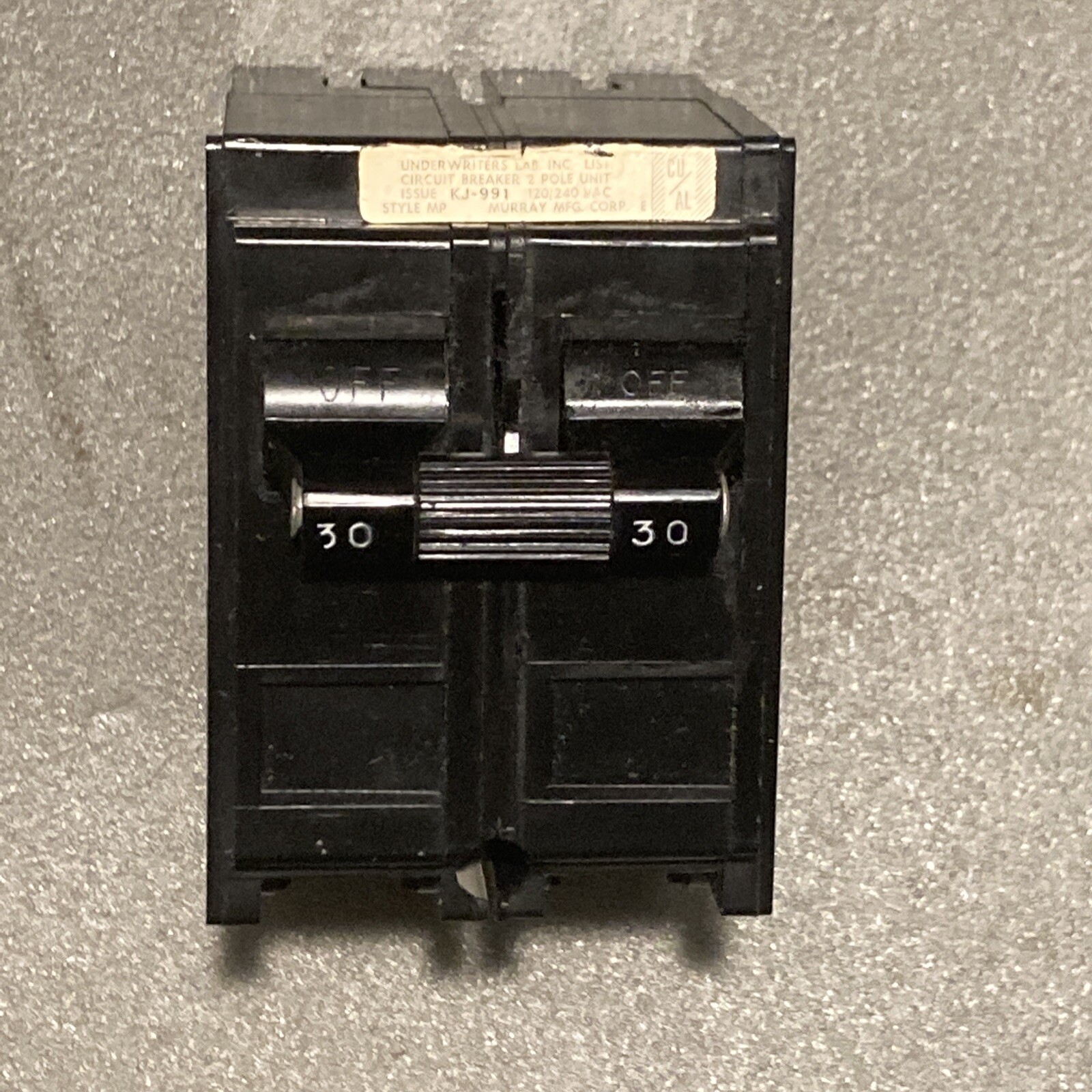 Murray Crouse Hinds MP230 30 Amp 2 Pole Circuit Breaker OLD STYLE