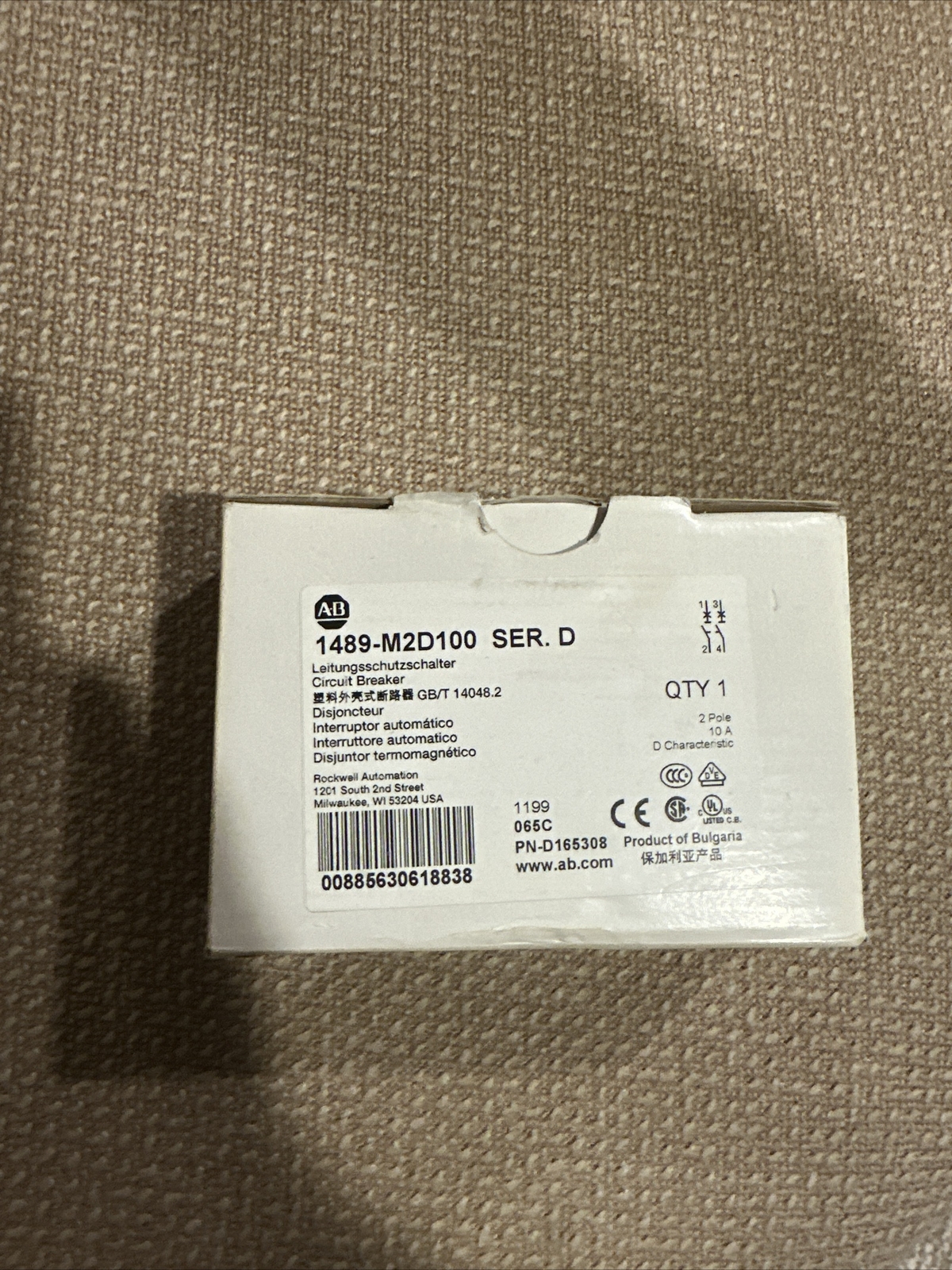 Allen Bradley, 1489-M2D010 Ser D