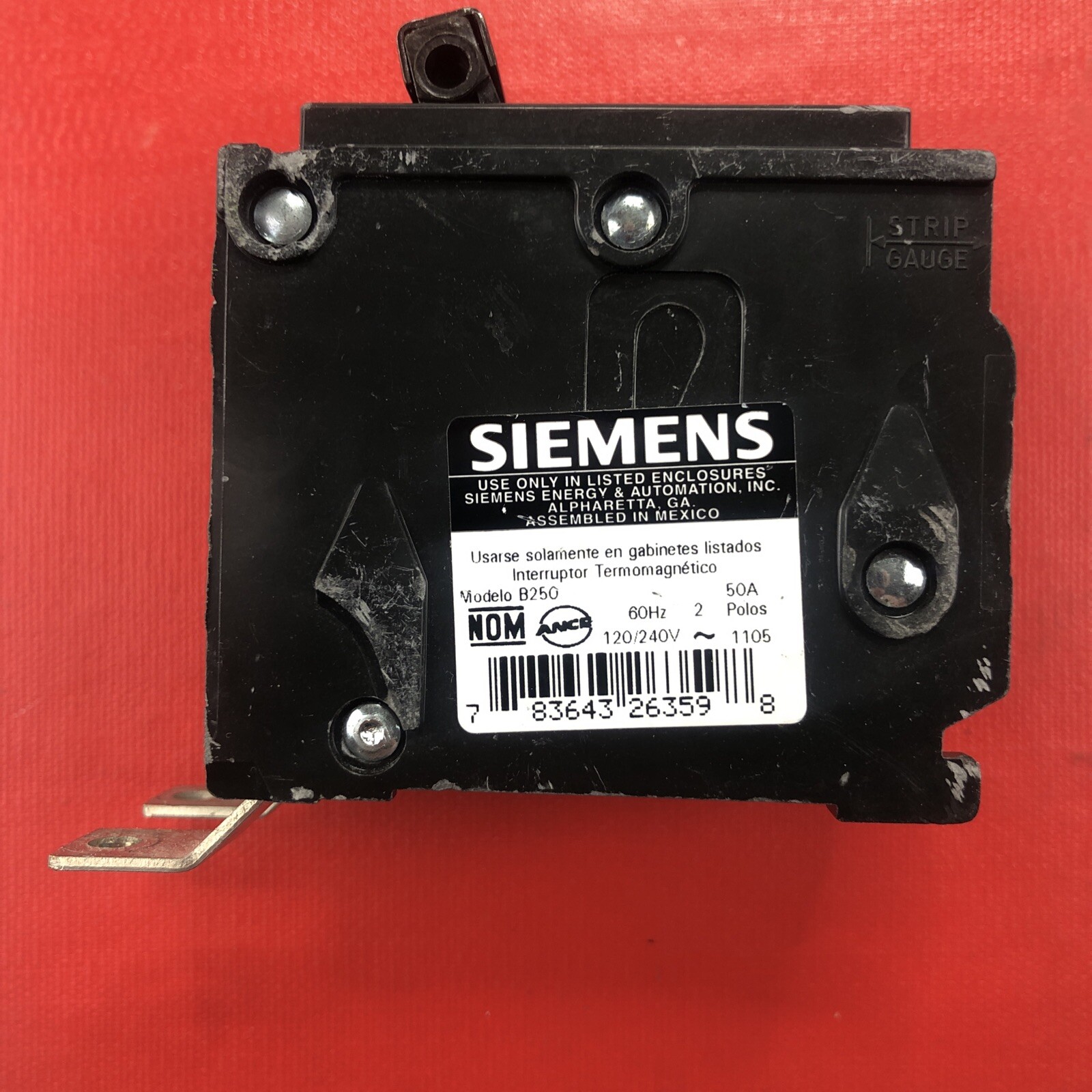 Siemens ITE B250 2 Pole 50 Amp Bolt On Circuit Breaker. BL250.