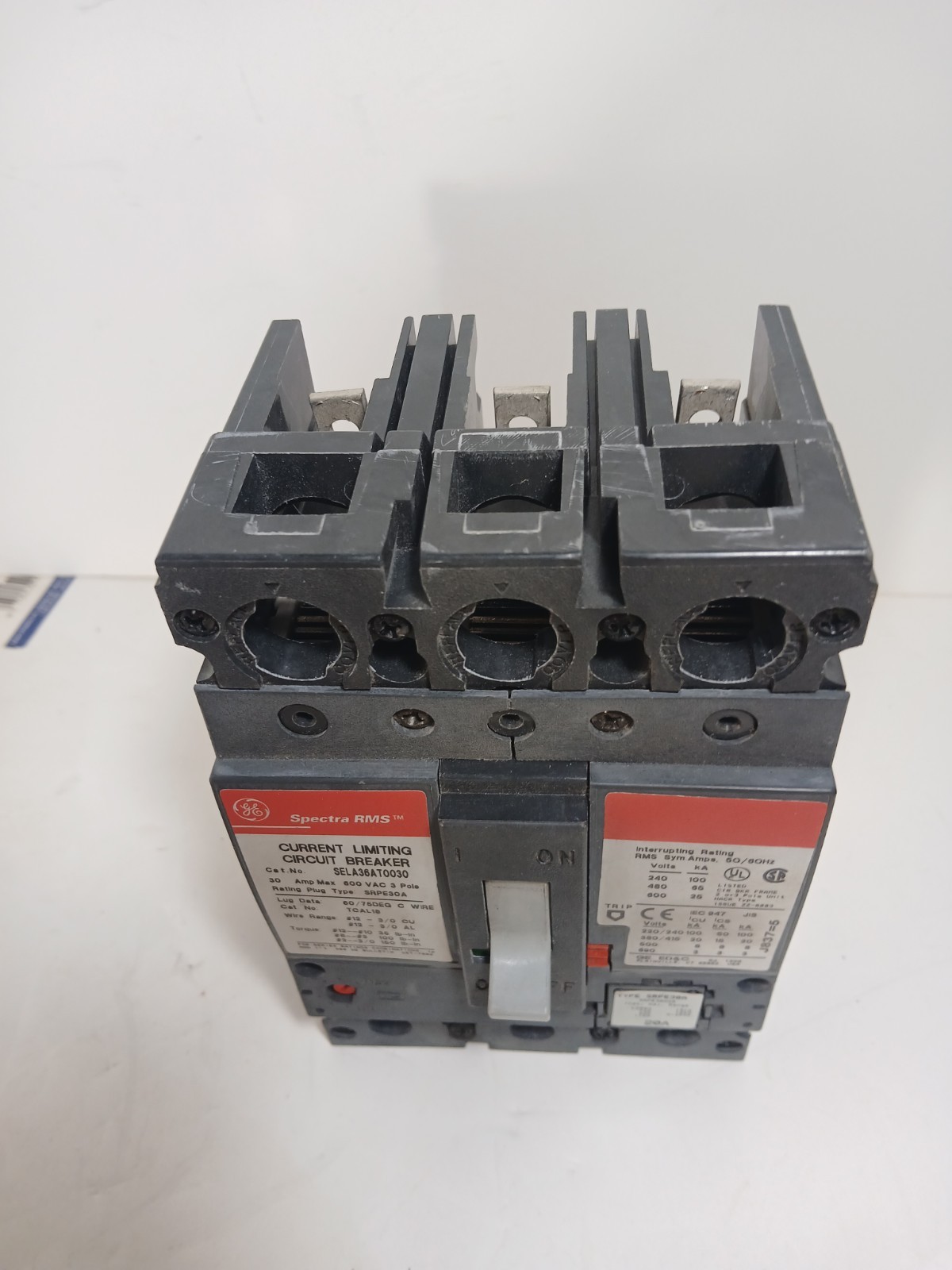 🛑GE SELA36AT0030 3PST 30A 600V CIRCUIT BREAKER ⚡️ONLY 1 AVAILABLE ⚡️