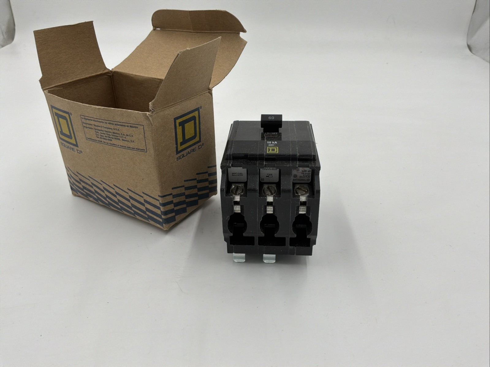 NIB – Square D – QOB360 – Miniature Circuit Breaker, Qo, 60A, 3-Pole