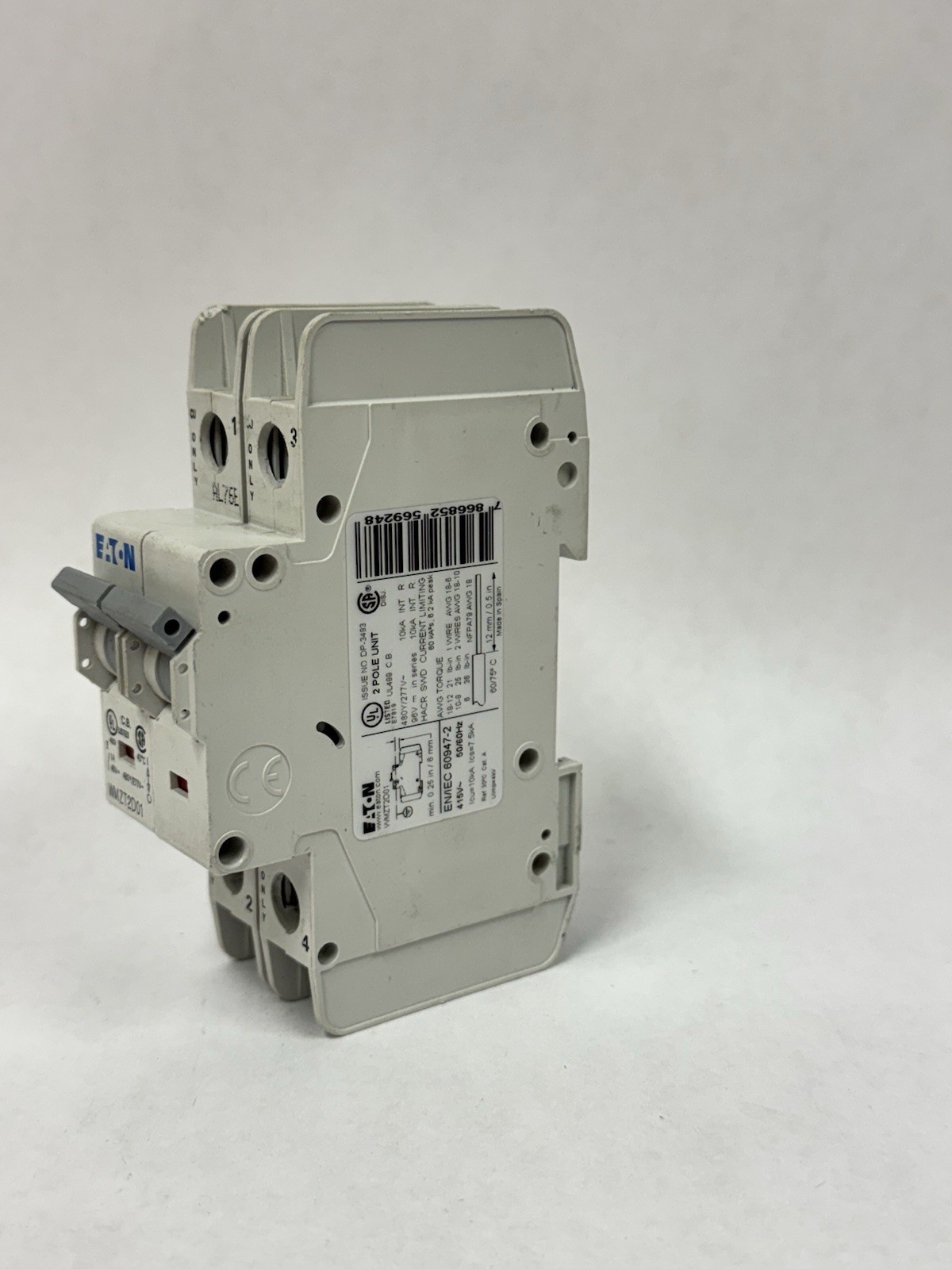 Eaton FAZ-D6/2-NA 277/480 VAC 6A 2-Pole Miniature Circuit Breaker (102184)