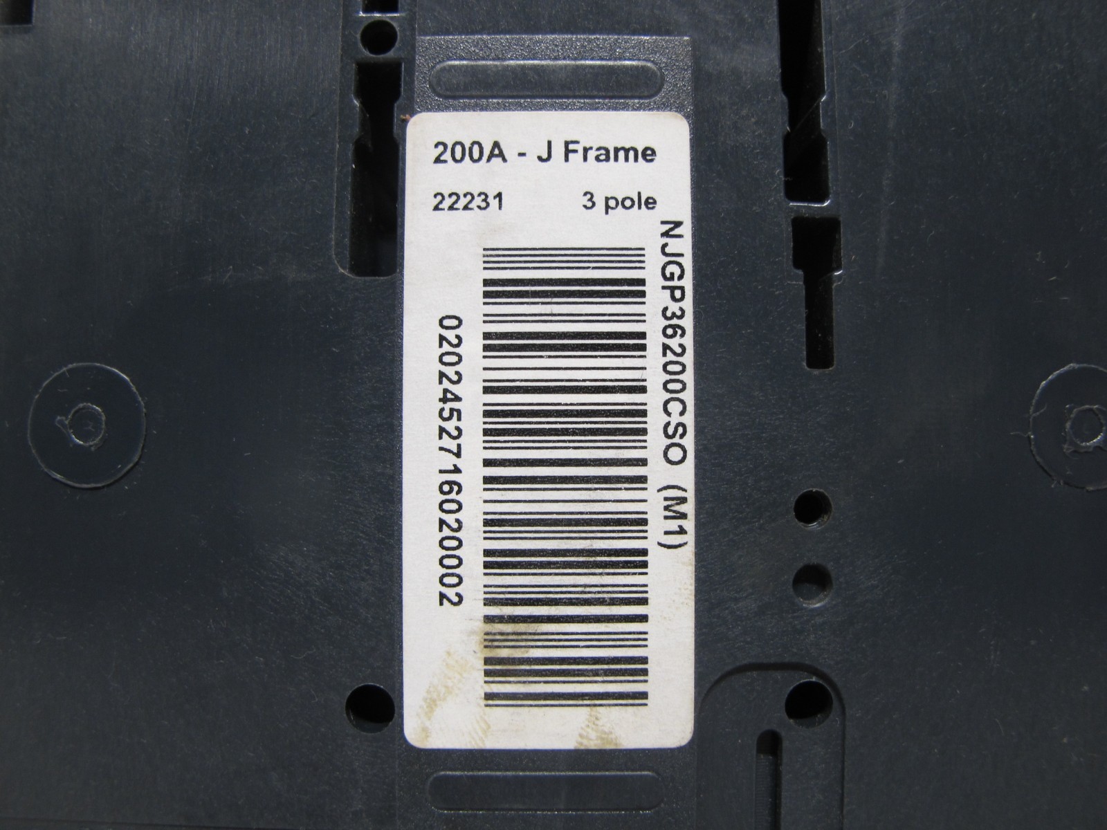 NEW Square D JGP36200 339-3786 PowerPact Breaker JG 200 Amp 250A 600 V NJGP36200