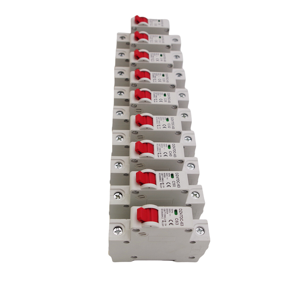 Solar DC Mini Circuit Breaker 1P MCB 6/10/16/25/32/40/50/63/80/100/125Amp