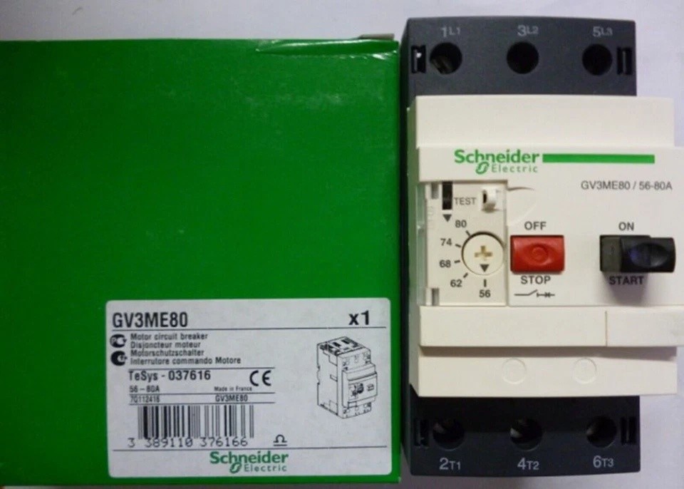 1PC New Schneider GV3ME80 GV3-ME80 Motor Circuit Breaker Fast Free delivery
