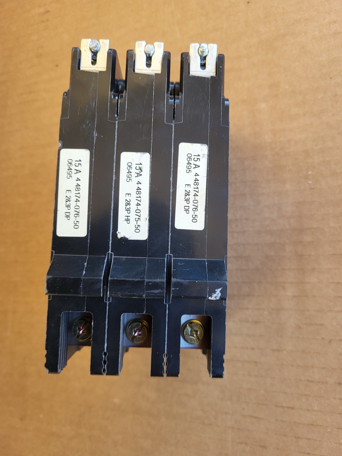 USED Square D EDB34015 Circuit Breaker 15A 240/480Y/277VAC 3-Pole FREE SHIPPING