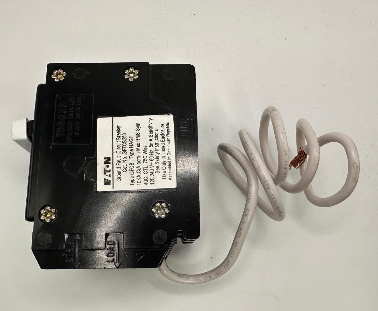 Eaton Ground Fault Circuit Breaker 2 Pole 50 Amp GFTCB250 TESTED