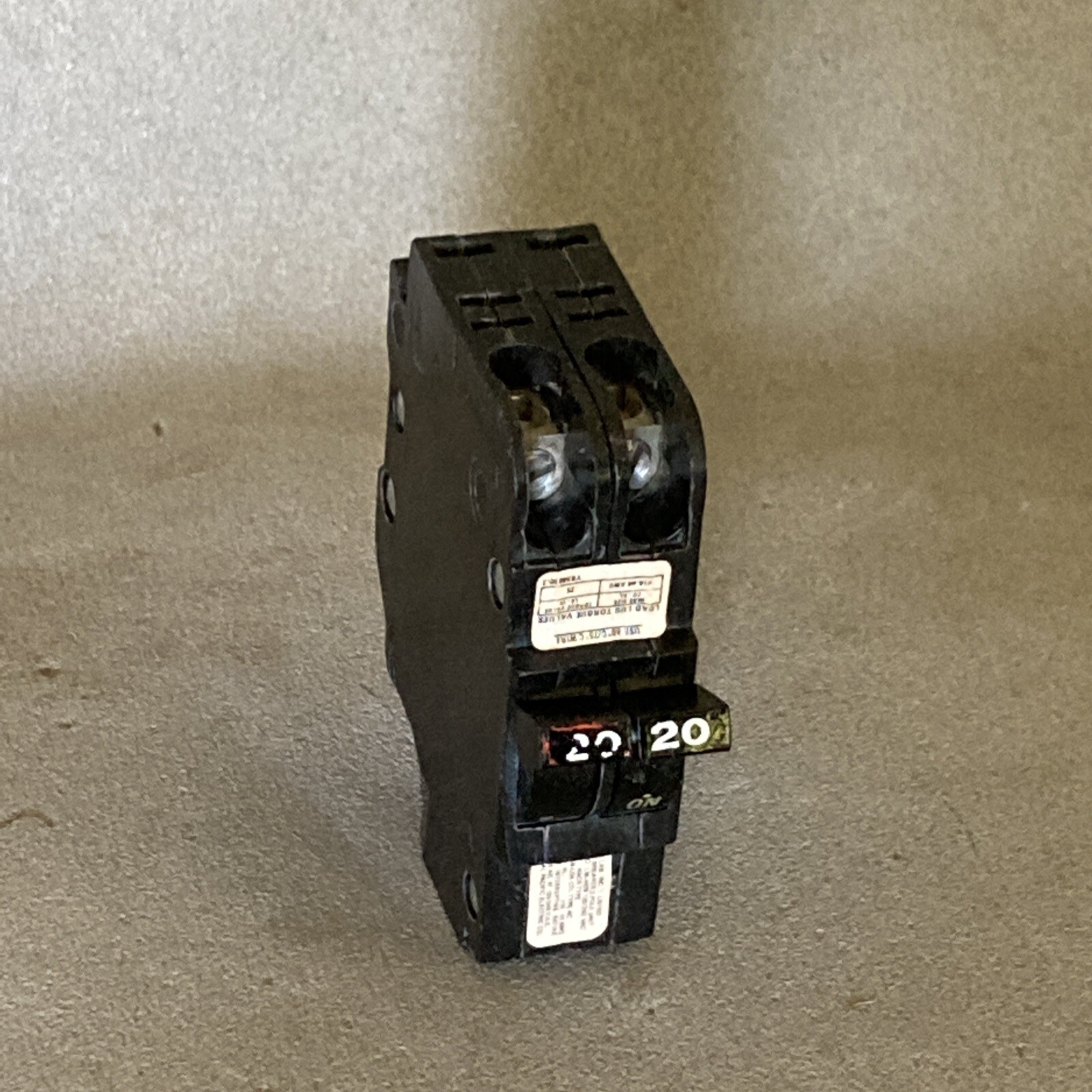 American FPE 20 Amp 2 Pole NC220 Stab-Lok Breaker Mini THIN NC White “20”