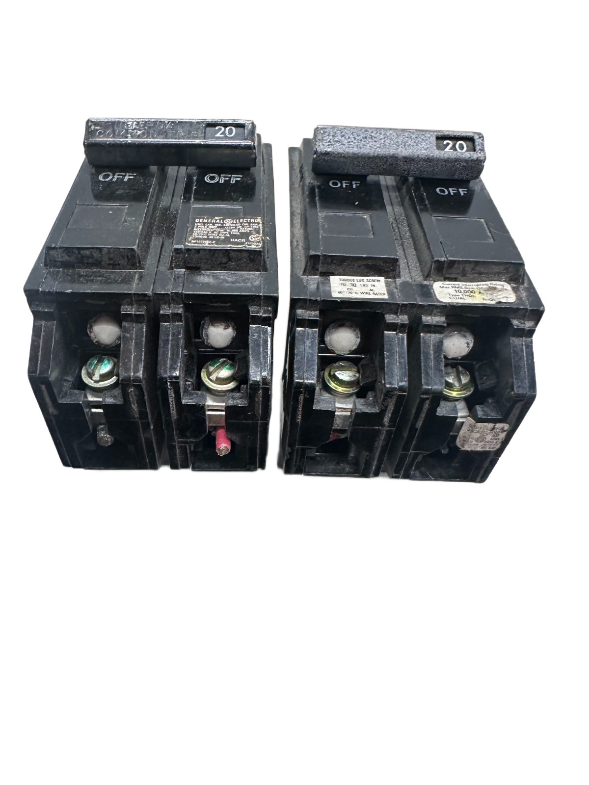 GE General Electric THQL220 20A 2Pole Type THQL Circuit Breaker (LOT OF 2) 🔥