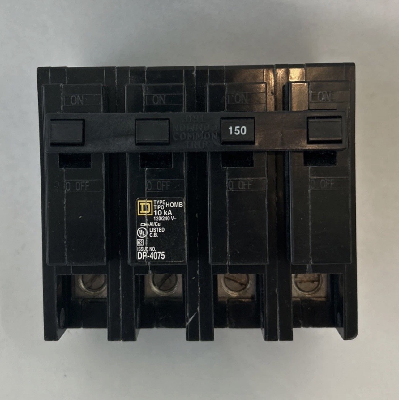 Square D HOM2150 150 Amp 2 Pole 120/240 V 50/60 Hz 10 kA Circuit Breaker