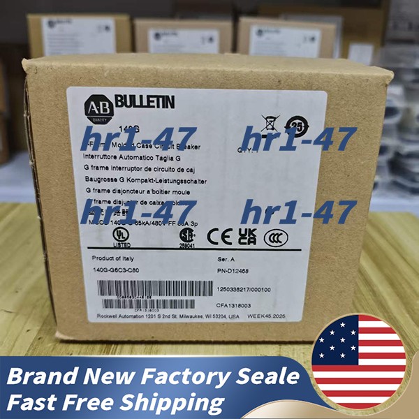 Brand NEW 140G-G6C3-C80 3-Pole Circuit Breaker Free Shipping