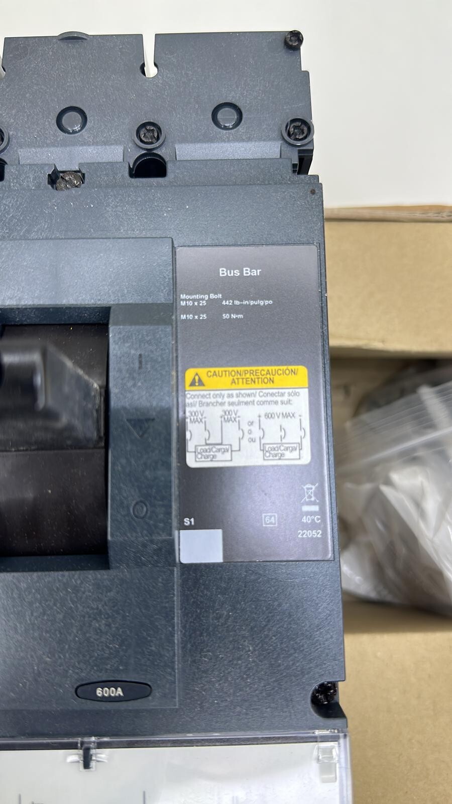 Schneider electric Square D LL 1200 Circuit breaker LLF37060D33 600A