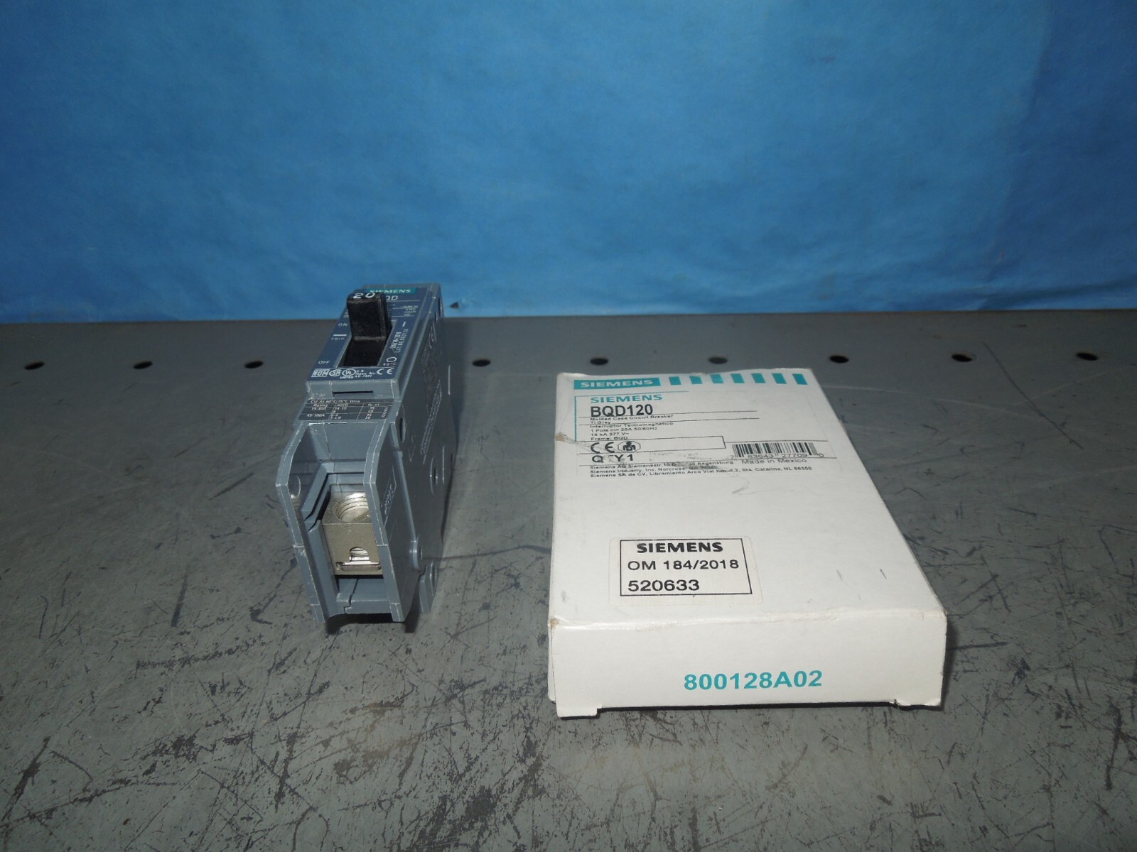 Siemens Circuit Breaker BQD120 277VAC 20A 1P New Surplus