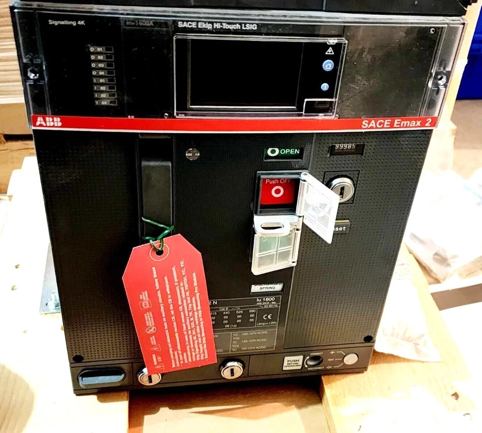⚡VIEW PHOTOS⚡ ABB SACE EMAX 2 E2.2 N EKIP HI-TOUCH LSIG 1600A CIRCUIT BREAKER